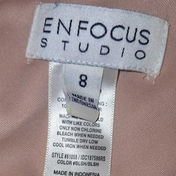 En Focus Studio Dusty Rose Pink Lace Dress | Women’s Size 8 | Sleeveless Elegant - Picture 2 of 6